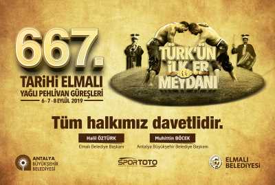 667. Tarihi Elmalı Yağlı Pehlivan Güreşleri